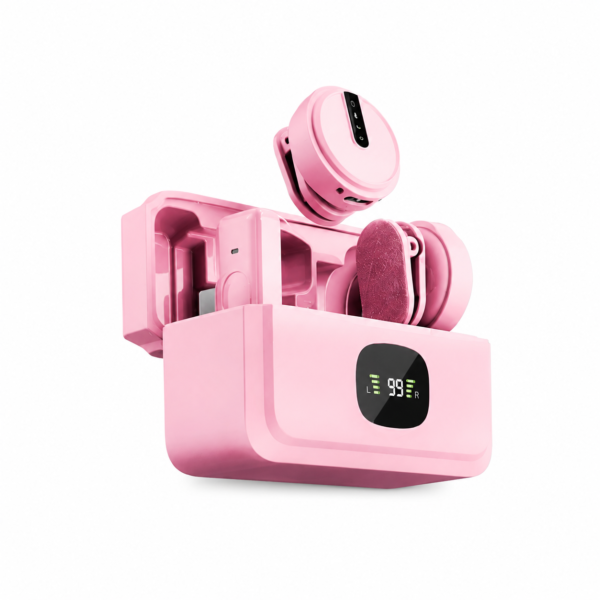 میکروفون بی‌سیم یقه‌ای Green Lion GLM Wireless Mic Lite صورتی