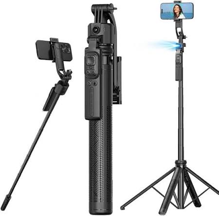 سه‌پایه هوشمندNinjaPro C17 Monopod 360° Auto-Rotation AI Tracking Shootings Tripod