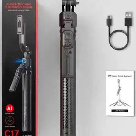 سهپایه هوشمندNinjaPro C17 Monopod 360° Auto-Rotation AI Tracking Shootings Tripod