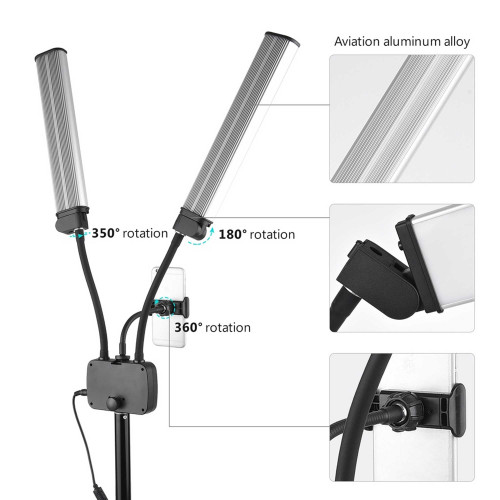 نور شاخ گوزنی یا بازویی دو قلو مدل LED HD-45X