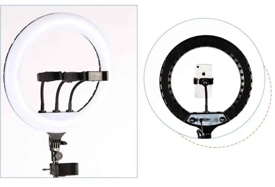 رینگ لایت (36 سانتی متر 30 وات) YQ-360A Ring Light