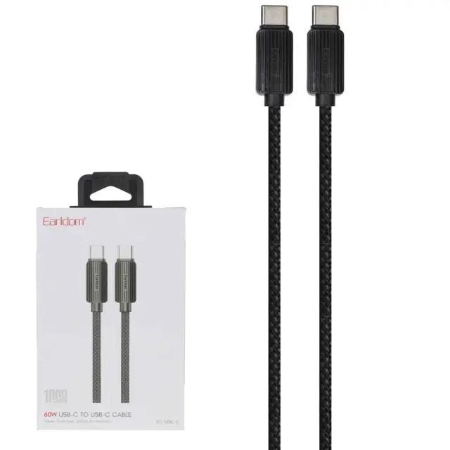 کابل تایپ سی ارلدام Earldom مدل EC-188C-C توان 60 وات یک متری