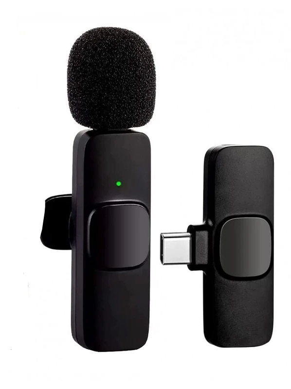 میکروفن یقه ای بی سیم مدل K9 Dual Type-C بسته تک کاربره
