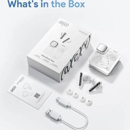 هندزفری بلوتوثی 5.3 گیمینگ با طراحی شفاف کیو سی وای MeloBuds Neo