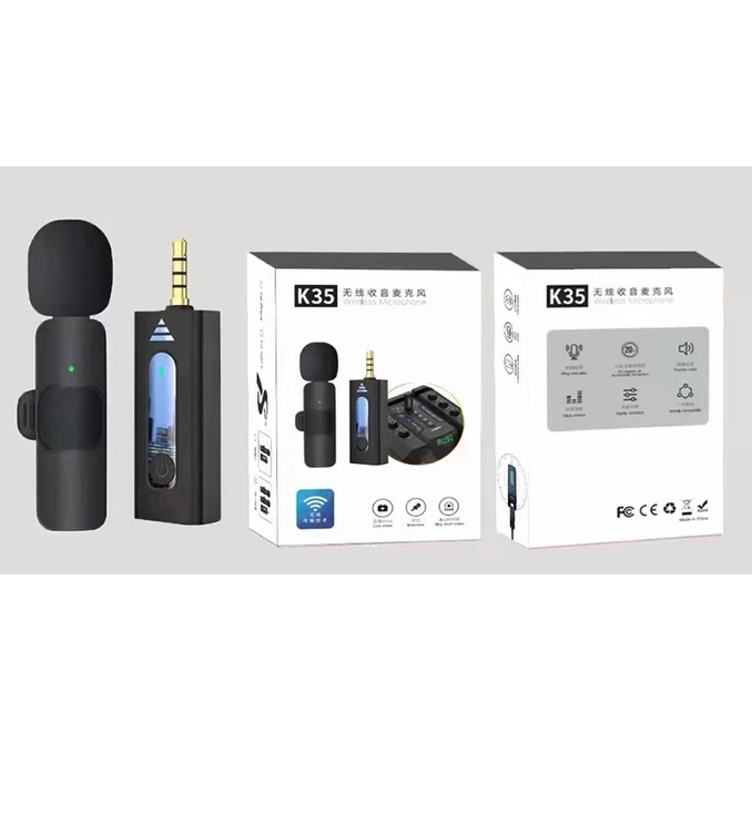 میکروفون یقه ای بی سیم مدل K35 تک کاربره