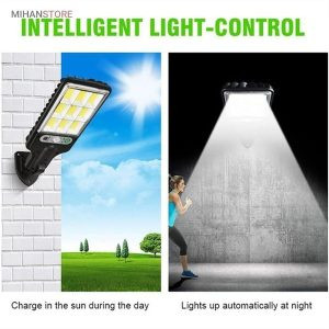 خرید چراغ خورشیدی دیواری سنسوردار Super Bright؛ چراغ باغچه خورشیدی
