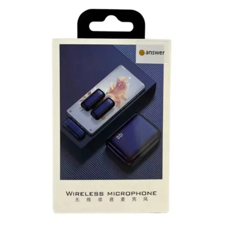 میکروفون بی سیم یقه ای دو کاربره انسر Answer K13 2in1 Wirreless Microphone