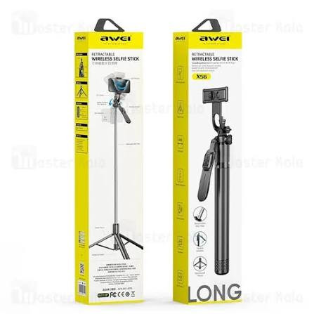 مونوپاد و سه پایه شاتر دار اوی Awei X56 Selfie Stick